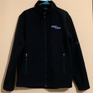 Eddie Bauer Fleece Lined Men’s Jacket Size Large Soft Shell Full Zip